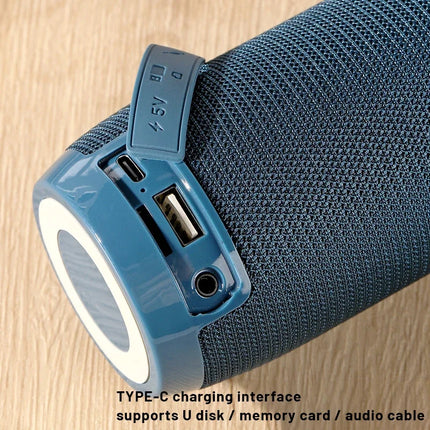 TG106A Audio Bluetooth Heavy Bass Speaker Outdoor Portable Fabric Speaker Mini TF Card Subwoofer AUX USB Stereo Bass Loud Speake