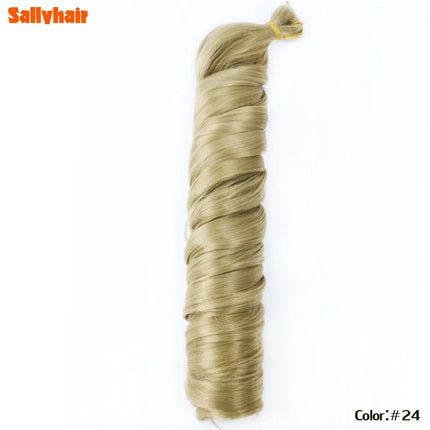 Synthetic 18inch French Curls Braiding Hair Crochet Braids 45cm Ombre Braiding Hair Curls 150g Pre Stretched Extensions Bulk