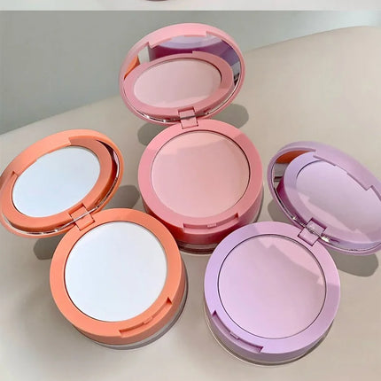 SHAQINUO Dual-Effect Translucent Powder Compact-Pencil+Loose Powder,Instant Skin Smoothing,Brightens&Controls Oil Without Caking
