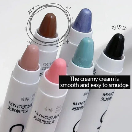 Matte Pearl White Eyeliner Pencil Lying Silkworm Eye Head Brightening Highlight Eyeshadow Stick Glitter Dazzling Effect Makeup