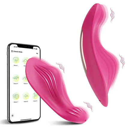 Wearable Bluetooth Panties Vibrator Vagina Clitoris Stimulator Massager APP Control Wearable Vibrating Egg Sex Toy for Adult