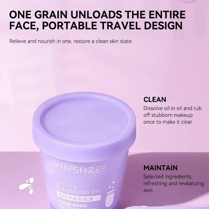 Mingxizhi Cleansing Oil - Gentle Deep Cleansing for Eyes, Lips, and Face, Single-Use Portable,A must-have makeup remover for tra