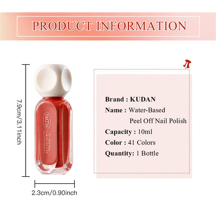 5pcs 10ml Water-Based Peel Off Nail Polish Set Red Pink Long Lasting Quick Drying No Need of Lamp to Cure Nail Supplies Nail Art
