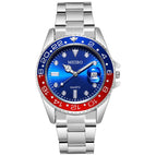 Blue and red