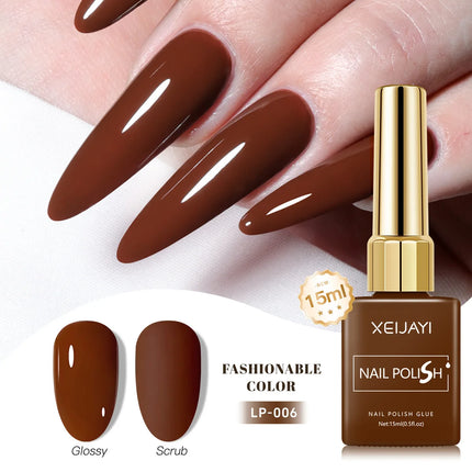Colored Square Bottle Nail Varnish Gel 60 Colors Gloss Matte Ice-clear Nail Polish Fruit Green Nail Art Soak Off UV Gel Lacquer