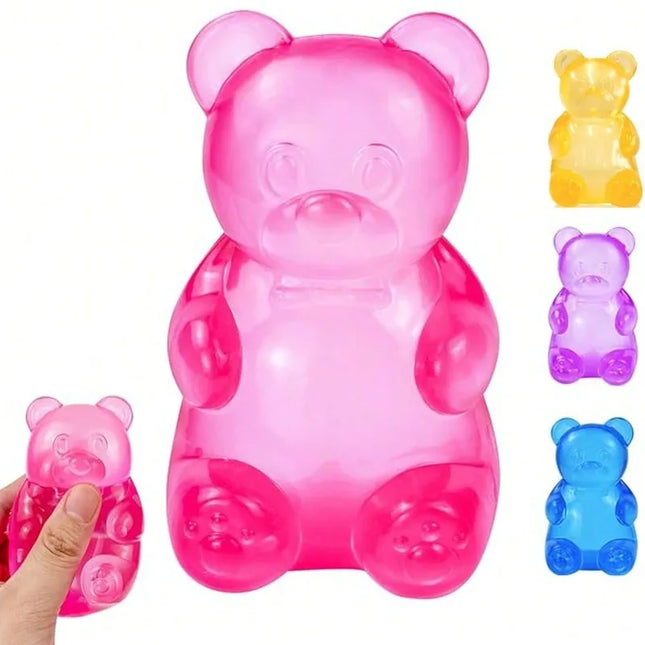 (HefengCL)Soft Gummy Bear Squeeze Toys, Stress Relief Toys, Children Birthday Party Gifts