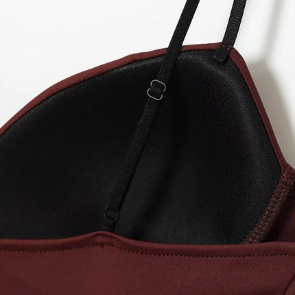Sexy Corset Crop Top Women Camisole Backless Short Tops for Women Sleeveless Bustier Tops Women Straps Tube Top Female