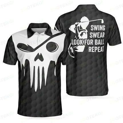 Men's Golf Clothing Summer Short Sleeve Top Comfortable Casual Sports Tennis Polo Shirts Breathable Fashion T-shirt Streetwear