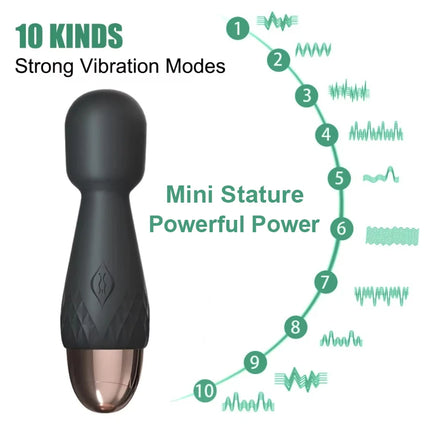 Love God Stick Second Generation Female AV Vibrator Masturbator Charging Variable Frequency Double Headed Vibrator Sex Products