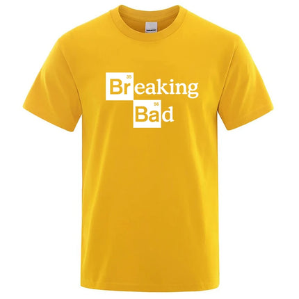 Men's T-shirt High Quality Cotton Blend O Neck Heisenberg Men T-shirt Short Sleeve Casual Breaking Bad Print T Shirt for Men