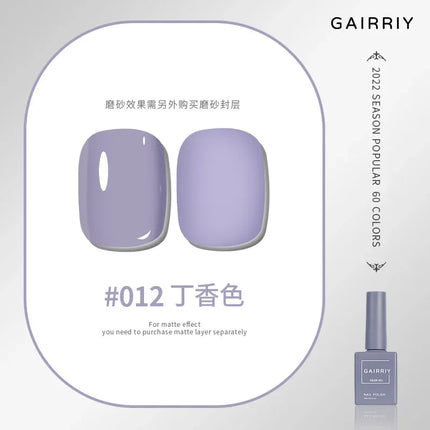 Gairriy 15ml Gel Nail Polish 60 Colors Glitter Soak Off UV LED Semi-Permanent Varnish Nail Art Salon Nail Polish Free Shipping