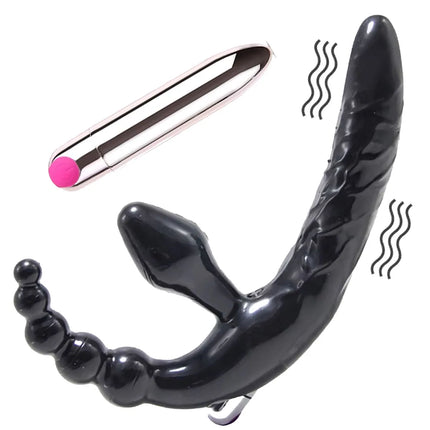 Strapless Strapon Dildo Vibrator Big Butt Plug Anal Toys for Adults Strap-ons for sex Lesbian Double Dildo Vibrators for Women