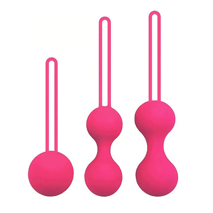 Kegel Trainer Balls 3-Piece Set Vaginal Dumbbells Postpartum Recovery Pelvic Floor Tightening for Female Exerciser