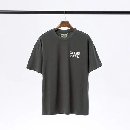 Classic  Color Letter Logo Print Loose ort Sve T-irt ex Youthful Cotton Summer Faion round Ne Top