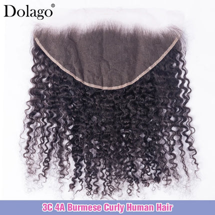 13x6 HD Lace Frontal Closure 3C 4A Burmese Curly Human Hair 2x6 4x4 5x5 6x6 Lace Closure Frontal Lace Only 13x4 Lace Frontal