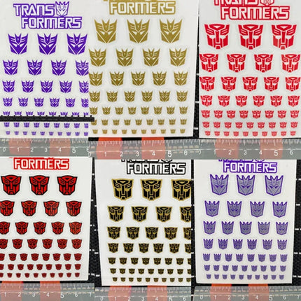 Autobots Decepticons G1 Stickers 45+ Symbol Decal for Custom DIY Scene Accessories Decoration Car Sticker