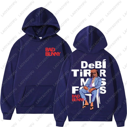 Rapper Bad Bunny Debi Tirar Más Fotos Album DTMF Merch Men Woman Hoodies Fashion Casual Vintage Drop Shoulder Sweatshirt Hoodie