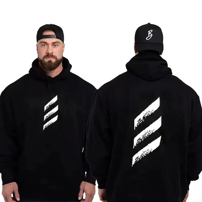Autumn and Winter Gym Men's Hoodies Thavage Muscular Men CBUM  Gym Hoodies CBUM Fitness Joggers CBUM