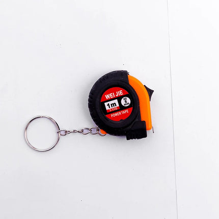 Mini Power Tape Measure Keychain Universal Pull Ruler Metric Tape Measure Retractable 1m Measuring Tape Meter Inch Tailor Tool