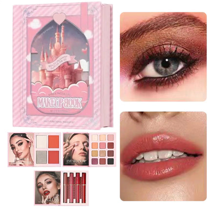 Makeup Book Palette Multifunctional Makeup Product Portable Eyeshadow Palette for Women Girls Ladies College Students Travelers