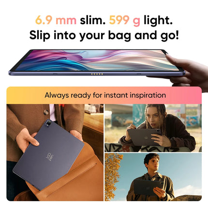 XPPen Magic Drawing Pad 12.2 inches Tablet Android 8GB/256GB 8000mAh with X3 Pro Slim Stylus 60 Tilt Android 14 Drawing Tablet