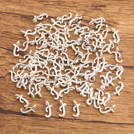 26Pcs Mix Size Picture Color Metal Zinc Alloy English Letter A-Z Charms Fit Jewelry Pendant DIY Necklaces Bracelets Bags Makings