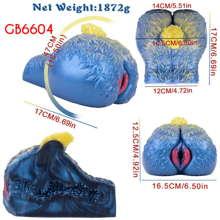 GEEBA Realistic Buttock Inverted Mold Silicone Fantasy Male Masturbator Medical-Grade Pocket Penis Stroker Onahole Adult Sex Toy
