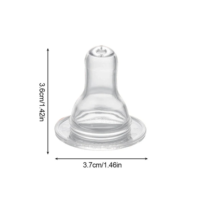 1pc Standard Mouth Nipple Pacifier 100% Bpa Free Liquid Silicone Round Hole Replacement Head Pacifier For Baby Milk Bottle