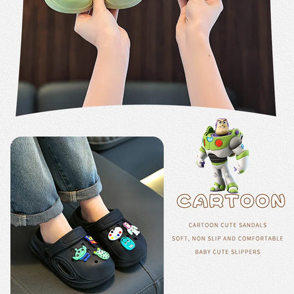 Children's Slippers New Home Girls Baby Indoor Non-slip Boys Cool Slippers Go Out Boys Hole Shoes