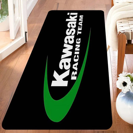 K-Kawasaki Hallway Carpet Non-Slip Laundry Room Mat Laundry Decor Balcony Child Living Room Bedside Area Rugs