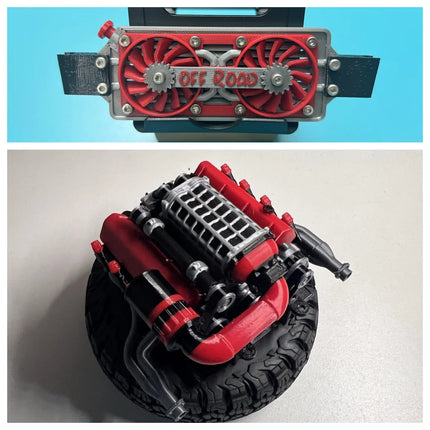 1/10 RC Car  Engine Model Decoration for 1/10 VP OPTIC H10 KIT TRX4 Defender AXIAL SCX10 RC4WD Sport Jeep K10 TF2 TRX6 G631