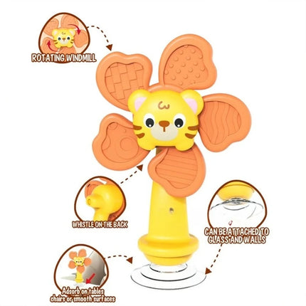 Baby Sensory Soothing Toy with Music And Rotating Flowers Early Education Health Material Touch & Sense Development for Infants