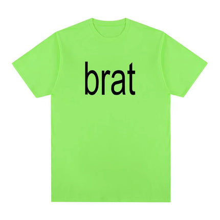 Charli Xcx with Special Guest Shygirl T-Shirts Brat Album Vintage T shirt Men/Women Clothing Aesthetic Cotton T-shirt Streetwear
