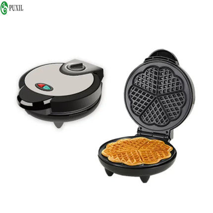 Home breakfast machine waffle maker automatic mini double-sided heating electric baking tray light eating machine