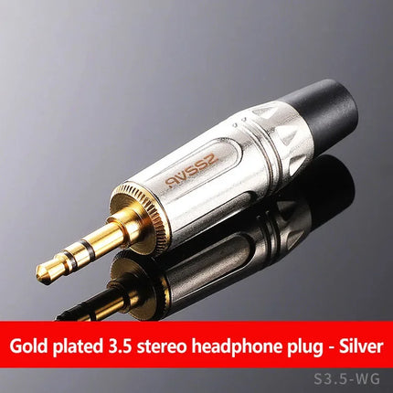 Gold-Plated Stereo Welding Jack 3.5mm 3 Pole Female Plug 1/8″ Headphone Notebook Microphone Audio Interface Extension Cable Plug
