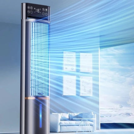 Turbo Cooling Air Conditioner Fan 3-in-1 Evaporative Cooler with 16L Tank 12H Continuous Use for Large Rooms/Dormitory/Workshop
