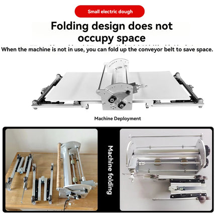 Electric Pastry Machine Electric Puff Pastry Machine, Desktop Folding Puff Pastry Machine