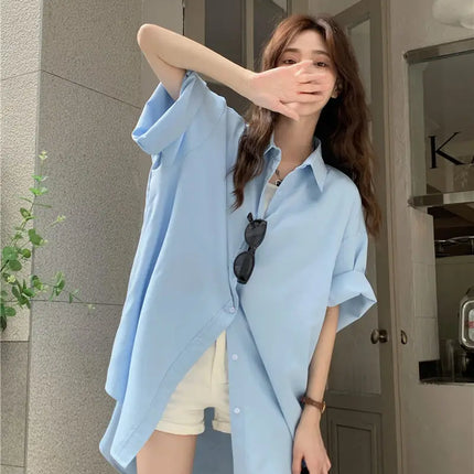 XEJ Elegant and Youthful Women's Blouses Oversize Shirts Women's Summer Clothing Spring 2022 Short-Sleeve Youth Blouses