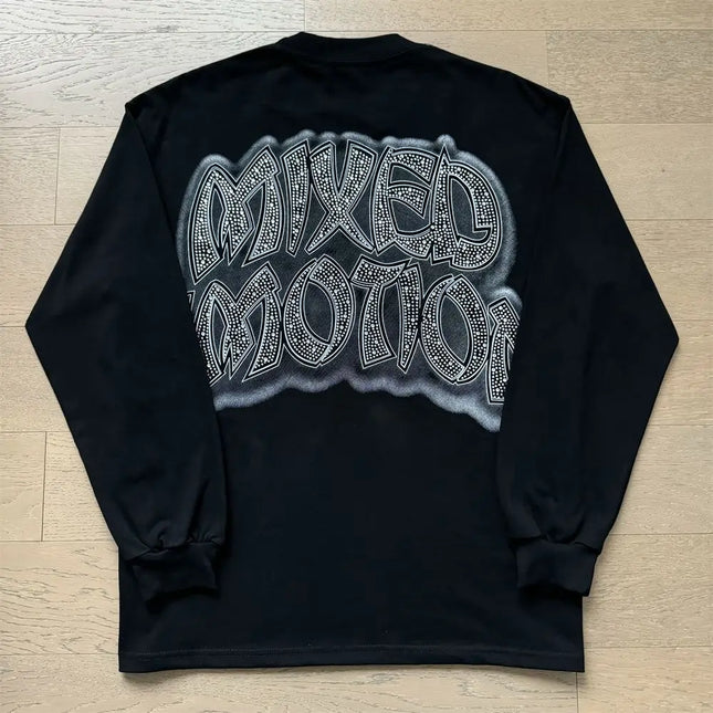 2026 New MIXED EMOTION Long Sleeve T-shirt Men Women High Street Full Print Best Quality Crewneck Hip Hop Oversized Tops