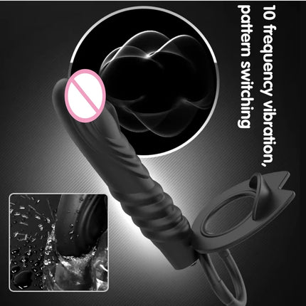 Sex Shop Double Penetration Anal Plug Dildo Big Butt Plug Vibrator For Men Strap On Penis Vagina Plug Adult Sex Toys For Couples