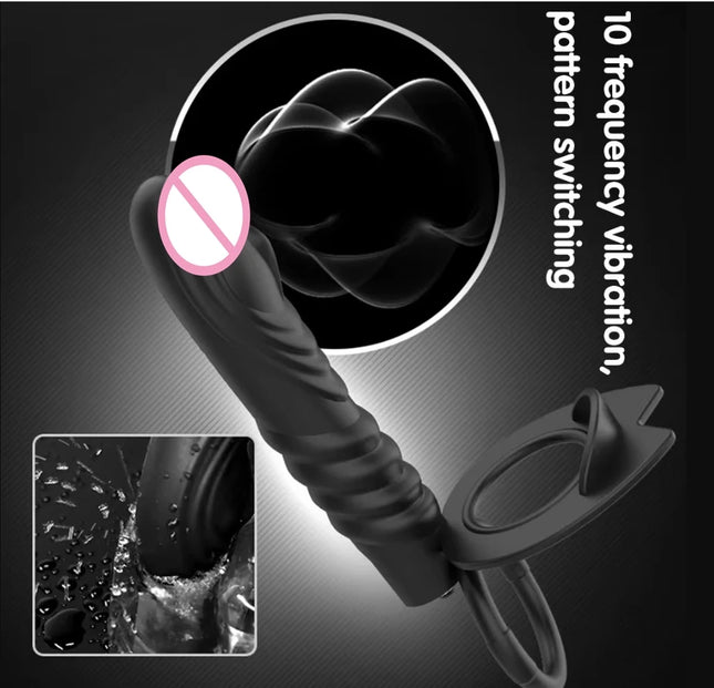 Sex Shop Double Penetration Anal Plug Dildo Big Butt Plug Vibrator For Men Strap On Penis Vagina Plug Adult Sex Toys For Couples