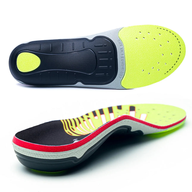 Semelle orthopédique pour fasciite plantaire, anti-douleur, pour pieds plats, avec support de voûte plantaire, pour hommes et femmes, semelle orthopédique de sport, pour baskets