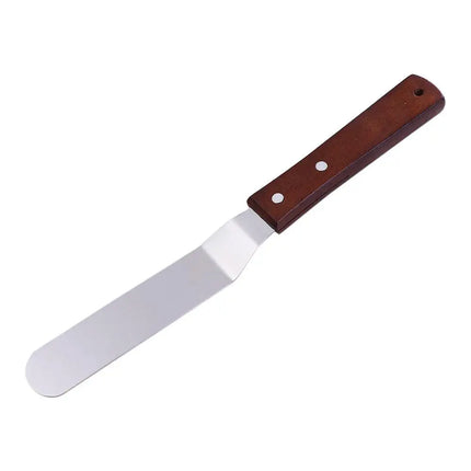 Kitchen Gadgets Stainless Steel Butter Scraper 8 Inch Comfortable Grip Cake Icing Spatula Rust-proof Jam Spreader Bread