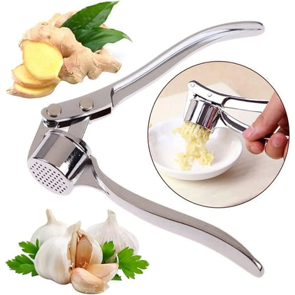1PC Kitchen Garlic Press Stainless Steel Garlic Mincer Garlic Mincer Tool Efficient Ginger Garlic Crusher Home Kitchen Utensils