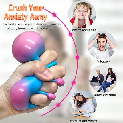 Creative Anxiety Autism  Adults Water Bead Decompression Stress Relief Balls Fidget  Squeeze Ball