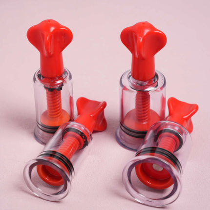 1 pair Breast Nipple Sucker Clitoris Sucker Clamp Breast Vacuum Pump Enlargement G-spot Stimulate Massager Sex Toy For Women Men