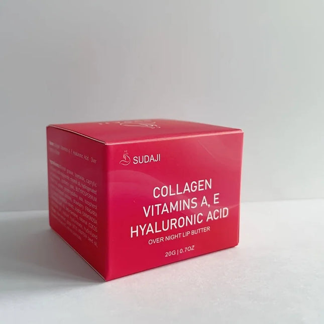 Hyaluronic acid collagen Sleep lip mask 20g deep hydration lasting moisturizing exfoliation day and night can be given as a gift