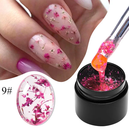 Dried Flower Gel Polish / Gel Fleurs Séchées