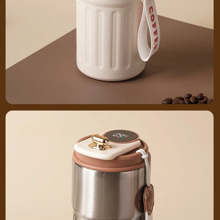 Smart Temp Display Stainless Steel Tumbler Mug Vacuum Insulated Coffee Cup Travel Thermos Cups Thermal Hot Water Bottle for Tea