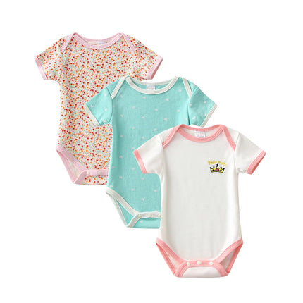 Baby Girl Romper Summer Short Sleeve Newborn Boy Playsuit Baby Girl Clothes Set